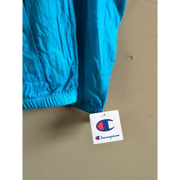 Champion Half Zip‎ Lightweight Hooded Windbreaker Jacket - Mens Small - Picture 4 of 9